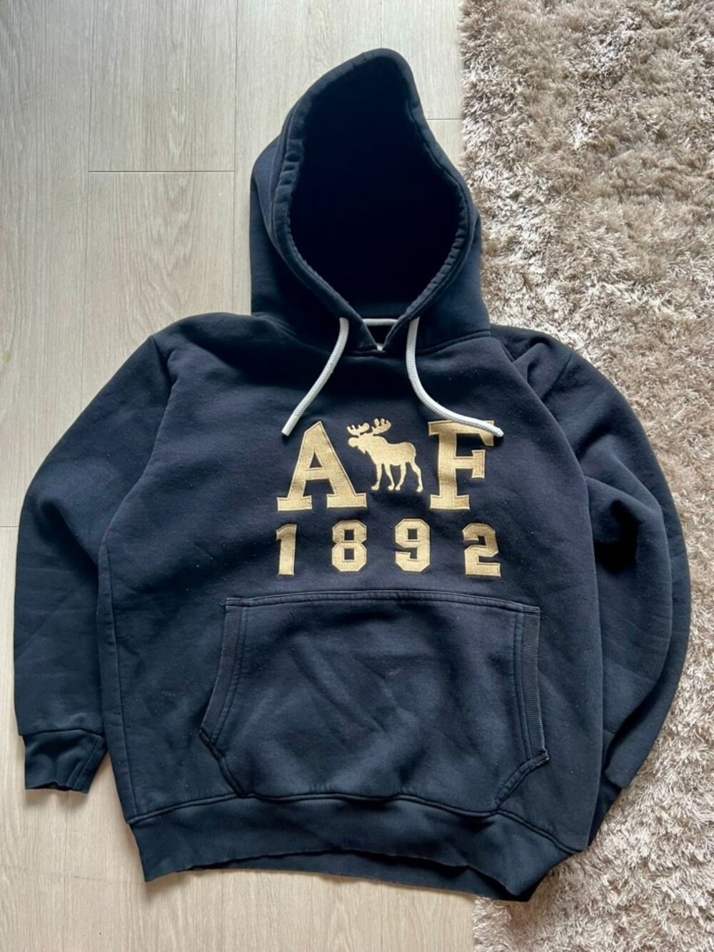 A&F Abercrombie and Fitch 1892 Heavy Fleece Hoodie Men’s Large Embroidered Logo